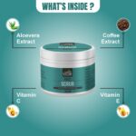 Face Scrub with Aloe Vera, Coffee Extract & Vitamins – Deep Cleansing & Skin Brightening (200gm) - Image 5